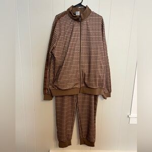 JIAN WANG 2 piece tracksuit/sweatsuit size‎ 3 XL
